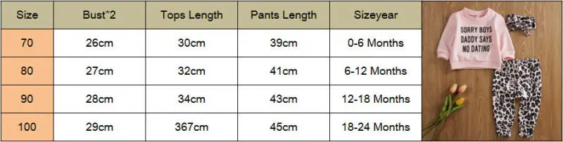 Комплект одежды для маленьких девочек, свитер с длинными рукавами, топы, штаны с леопардовым принтом и повязка на голову, комплект одежды из 3 предметов