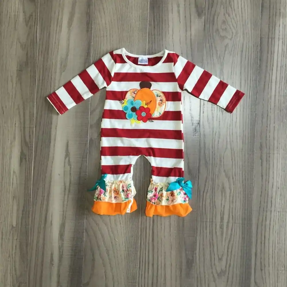 baby pumpkin romper