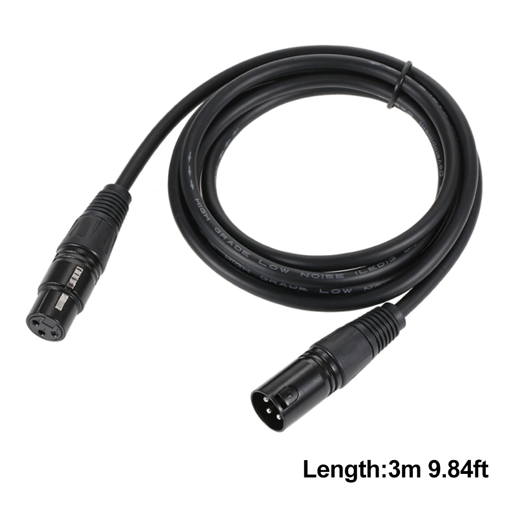 

1/5pcs DMX512 3M Signal Line 3M Ca-non/Microphone XLR Public Lighting Lines for DJ Amplifiers Subwoofer Audio Mixer