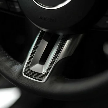 

Decor Steering Wheel Trim Interior Accessories Auto Carbon Fiber Panel