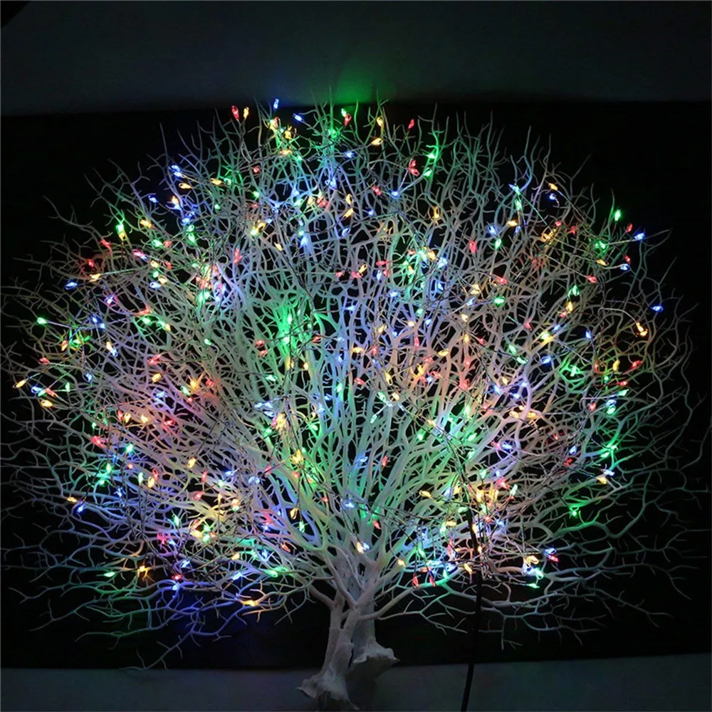 100/200/300 led string firecrackers cluster garland fairy lights holiday copper wire firecracker light for wedding christmas