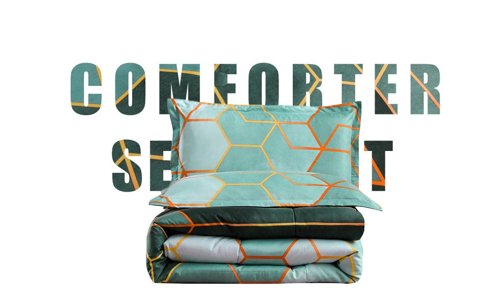 Green Geometric Comforter Sets Kmart With Marble Print Design Queen And