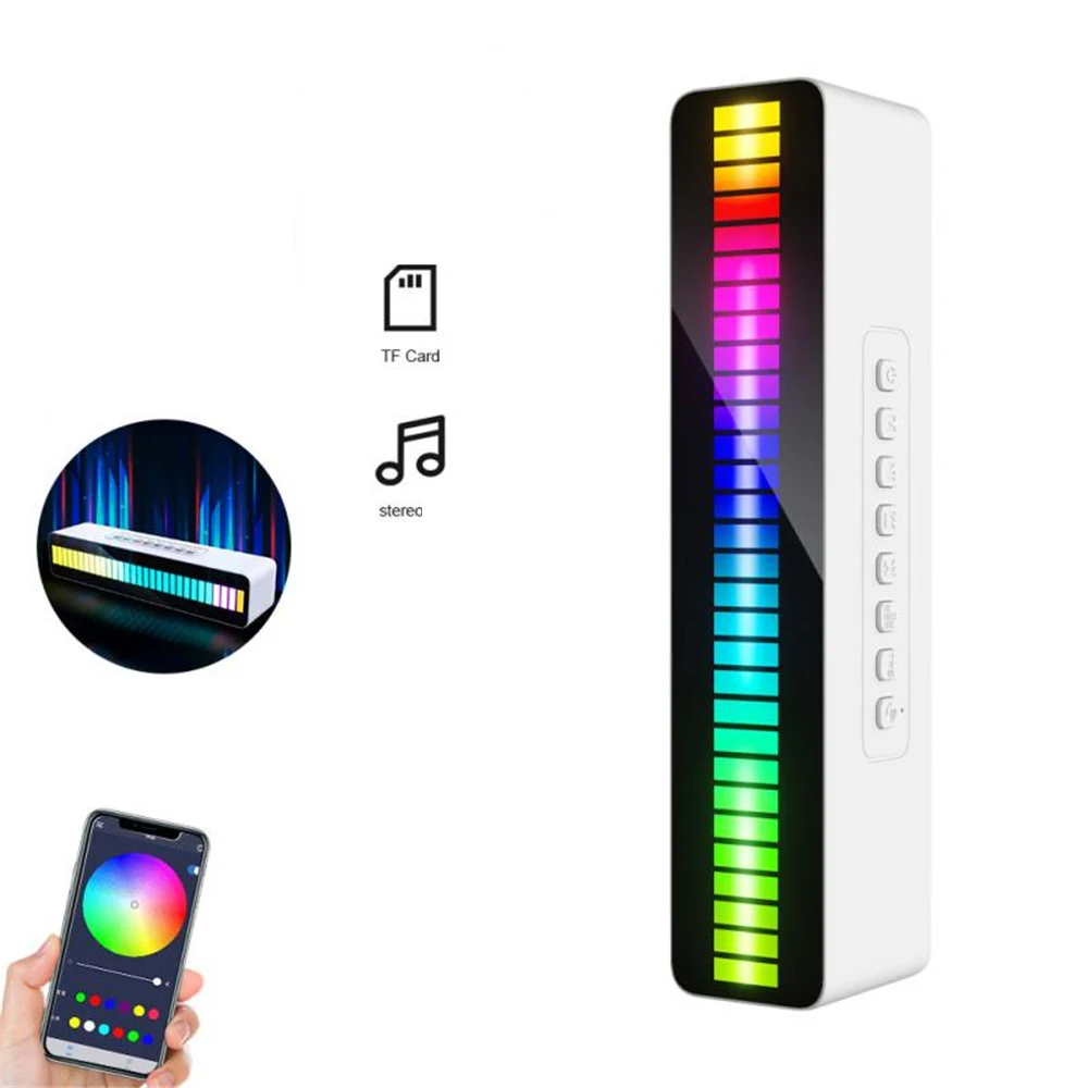 Creative LED Light Wireless TWS Bluetooth-Compatible Speaker Pickup Rhythm Lamp Subwoofer Stereo Smart Home Computer Sound Bar - ANKUX Tech Co., Ltd