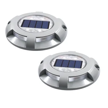 

Thrisdar Solar Deck Light Outdoor Fence Patio Driveway Pathway Stair Solar Dock Light IP65 Waterproof Security Road Stud Lights