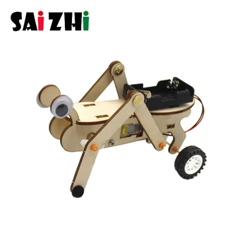 

Saizhi Electric Crawling Robot Kits DIY Assembled Model Technology Educational Science Toys For Children STEM School Gifts