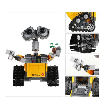 

Creator Serie Idea Robot WALL E Action Figures Building Blocks 687Pcs Compatible With Lepining Creators Children Toys WELL E