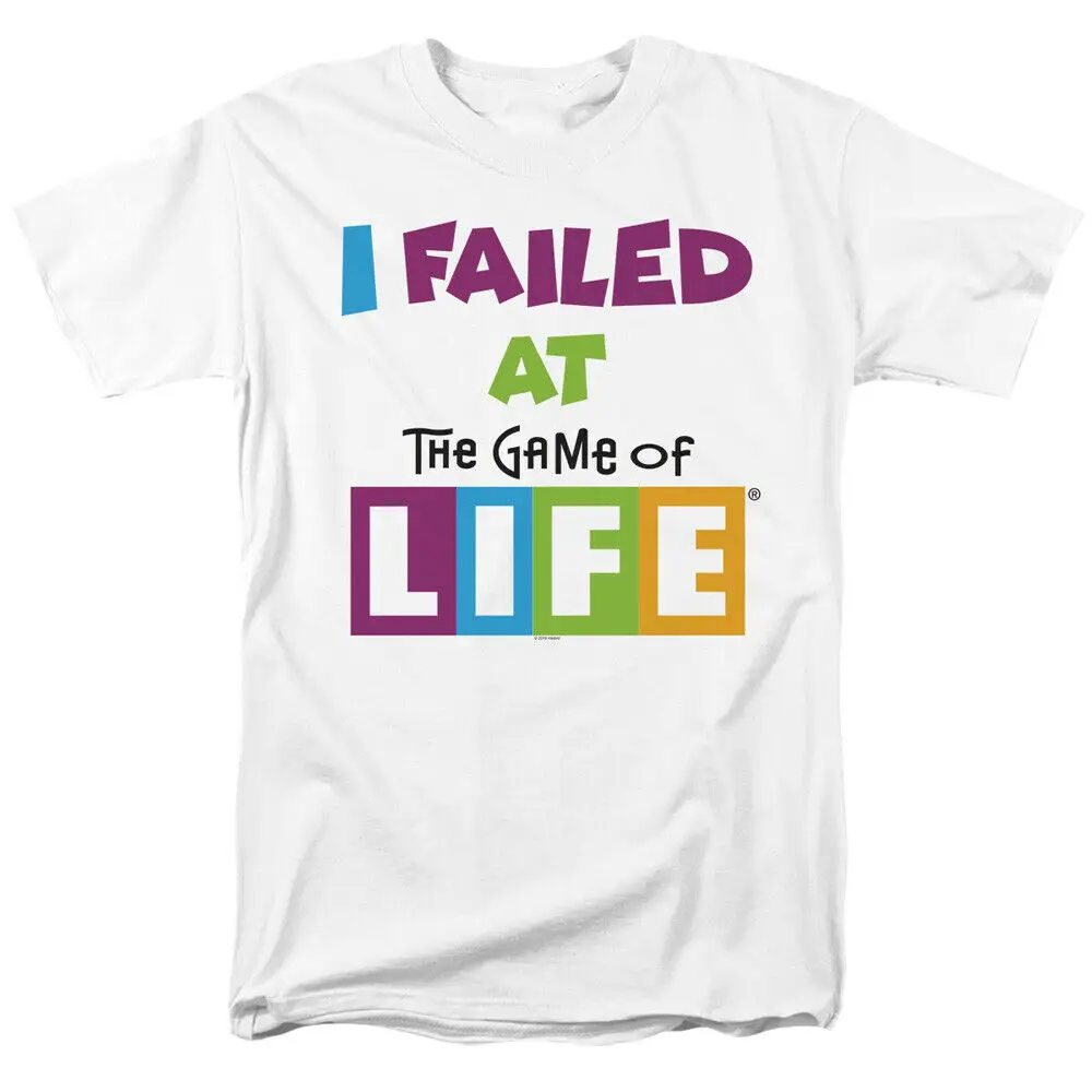 Футболка с надписью Game of Life для мужчин и женщин белая футболка в подарок|Футболки|