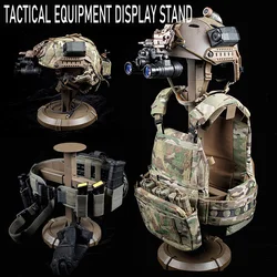 Tactical Equipment Display Stand High Quality Nylon Airsoft Hunting Accessories Rack for Tactical Vest Helmet Girdle Hat Racks