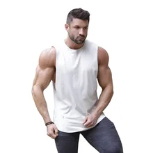 AliExpress, летний стиль, мужской жилет большого размера без рукавов с круглым вырезом на спине, поглощающий пот, мужской жилет в форме I