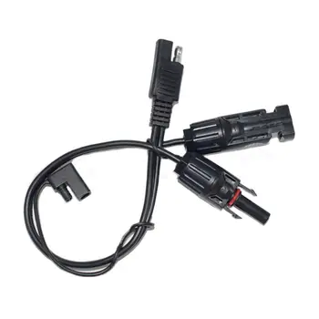 

1pc 35cm 13.78 inch SAE Power Adapter Cable Cord Solar Battery Charger for solar