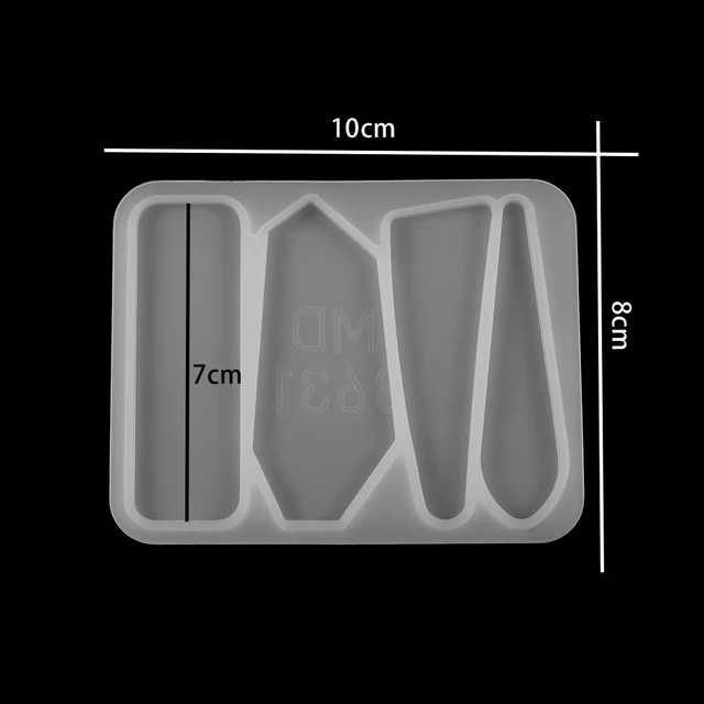Barrettes Silicone Molds Metal Geometric Hair Clips Epoxy Resin Mold For DIY Resin Hairpin Crafts Jewelry Making Accessorires 8