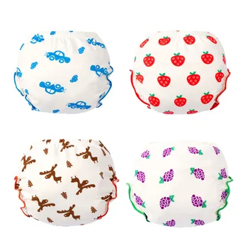 

New Cute Baby Diapers Reusable Nappies Cloth Diaper Washable Infants Children Baby Cotton Training Pants Panties Nappy Changing