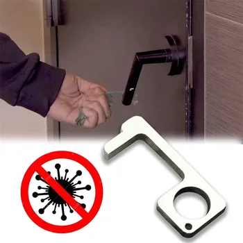 

2020 2PCS Car Contactless Safety Tool Door Handle Key Grip Safety Protection Isolation No-Touch Anti-bacteria Opener