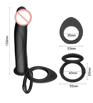 Double Penetration Anal Plug Dildo Butt Plug Bullet Vibrator For Men Strap On Penis Vagina Plug Adult Sex Toys For Couples 4