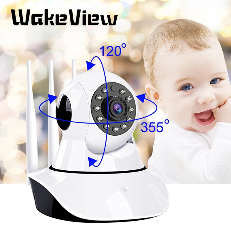 WakeView 1080P WiFi Camera Home Security HD Pan Tilt Wireless IP Camera Two Way Audio Baby Monitor CCTV IP Camera SD Card P2P