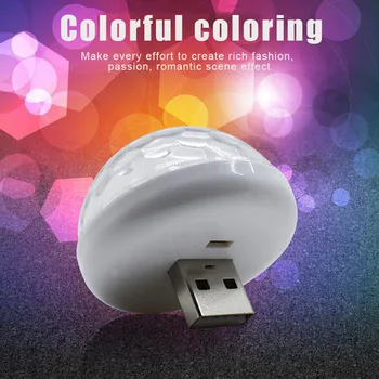 

Car Mini LED Colorful Lamp Sound Control Plug and Play USB Light for Party KTV CLH@8
