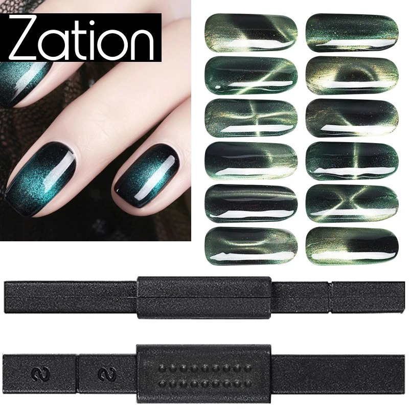 

Zation Strong Magnetic Nail Stick 3D Cat Eye Effect Magnet for UV Painting Gel Nail Polish UV Lamp for Gel Varnish