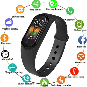 

Smart Band M5 Sport Fitness bracelet Watch Fitness Tracker Smartband with Microphone Heart Rate Blood Pressure Monitor Waterpro