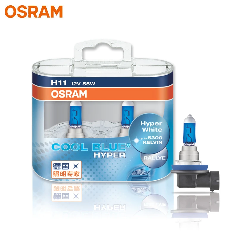 OSRAM H7 H4 H1 H11 HB3 9005 HB4 9006 Halogen Headlight Car Light 5300K 12V  55W Cool Blue Hyper White (2 Pieces)|Car Headlight Bulbs(Halogen)| -  AliExpress