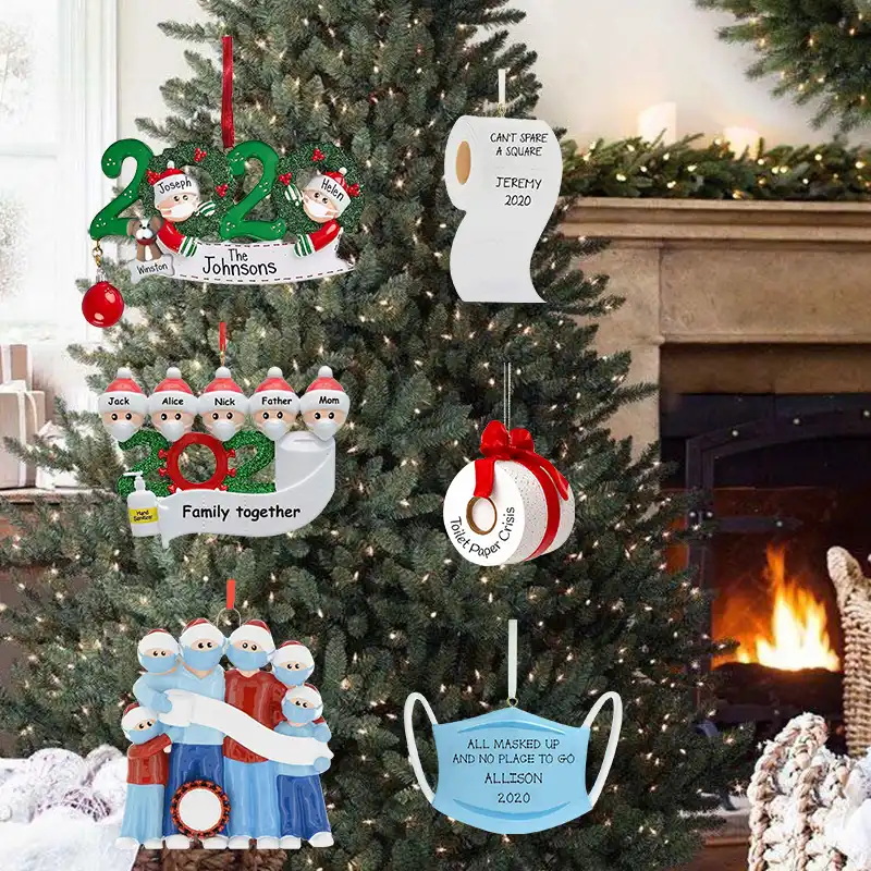 クリスマスメリークリスマスの装飾ホームツリーパーソナライズdiyサンタサンタクロース検疫飾り21ペンダント ペンダント ドロップ装飾品 Aliexpress