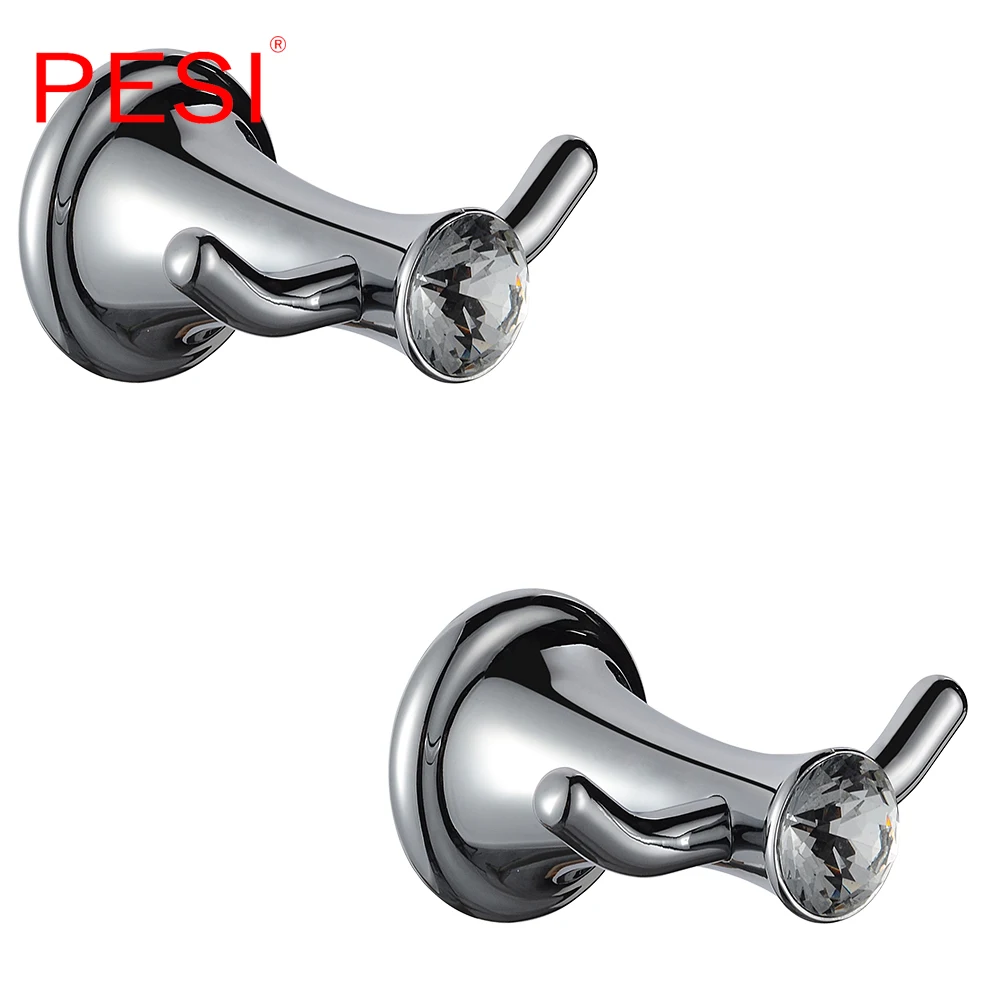 Robe Coat Hook Bathroom Accessories Hardware Set Towel Rail Rack Bar Shelf Toilet Paper Tissue Holder Toothbrush Holder,Chrome