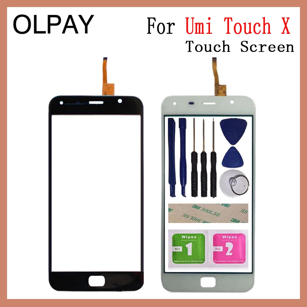 Mobile Phone Touch Panel 5.5'' inch For Umi Touch / Touch X Touch Screen Digitizer Panel Fornt Glass Sensor Repair Parts