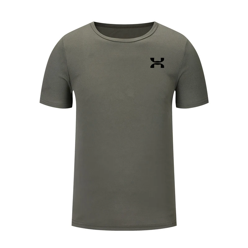 Спортивные рубашки для бега для мужчин и женщин, спортивная летняя гимнастическая майка с коротким рукавом для фитнеса, тонкая быстросохнущая дышащая тренировочная футболка - Цвет: 14