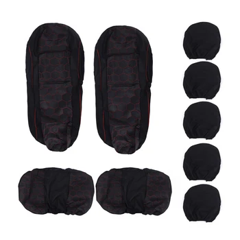 

Freeshiping 2020 New Fashion 4/9pcs/Set Universal Car Seat Cover Front Rear Soft Antistatic Comfortable