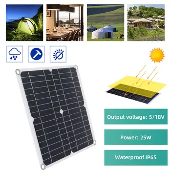 

25W Solar Panel 10A/20A/30A/40A DC 12V/24V Auto Solar Charger Controller PWM Controllers Dual USB Output for Outdoor Camping