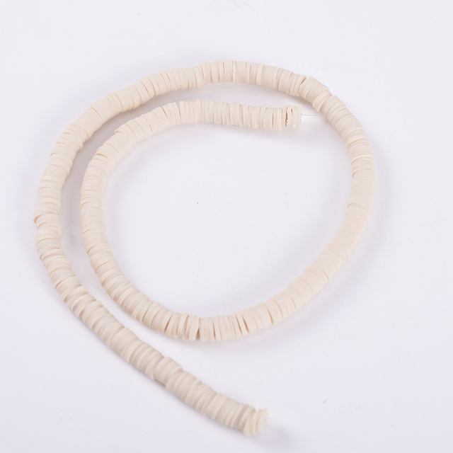 30 Colors 6mm Recyclable Polymer Clay Disc Spacer Beads Necklace Bracelet Handmade Loose Charms Beads For Jewelry Making