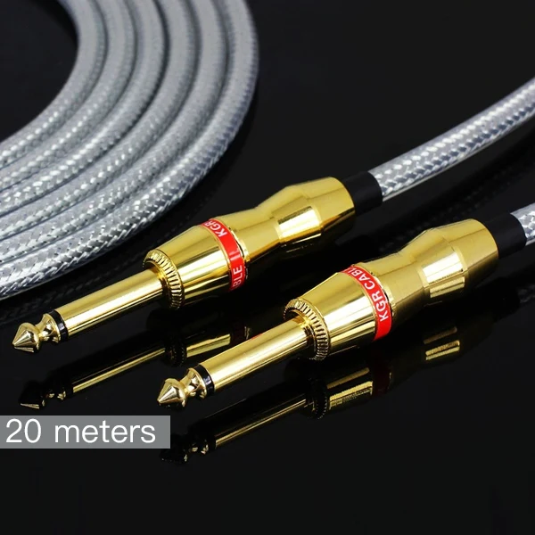 Подлинная KGR Гитара кабельная линия электрическая коробка барабаны имеют жар верность шума прозрачный - Цвет: 20M