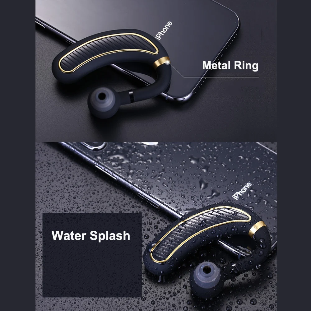 K21 Wireless Headphones Drive Bluetooth Hook Design Handsfree Stereo Earphone Earbuds Support IOS Android Phones