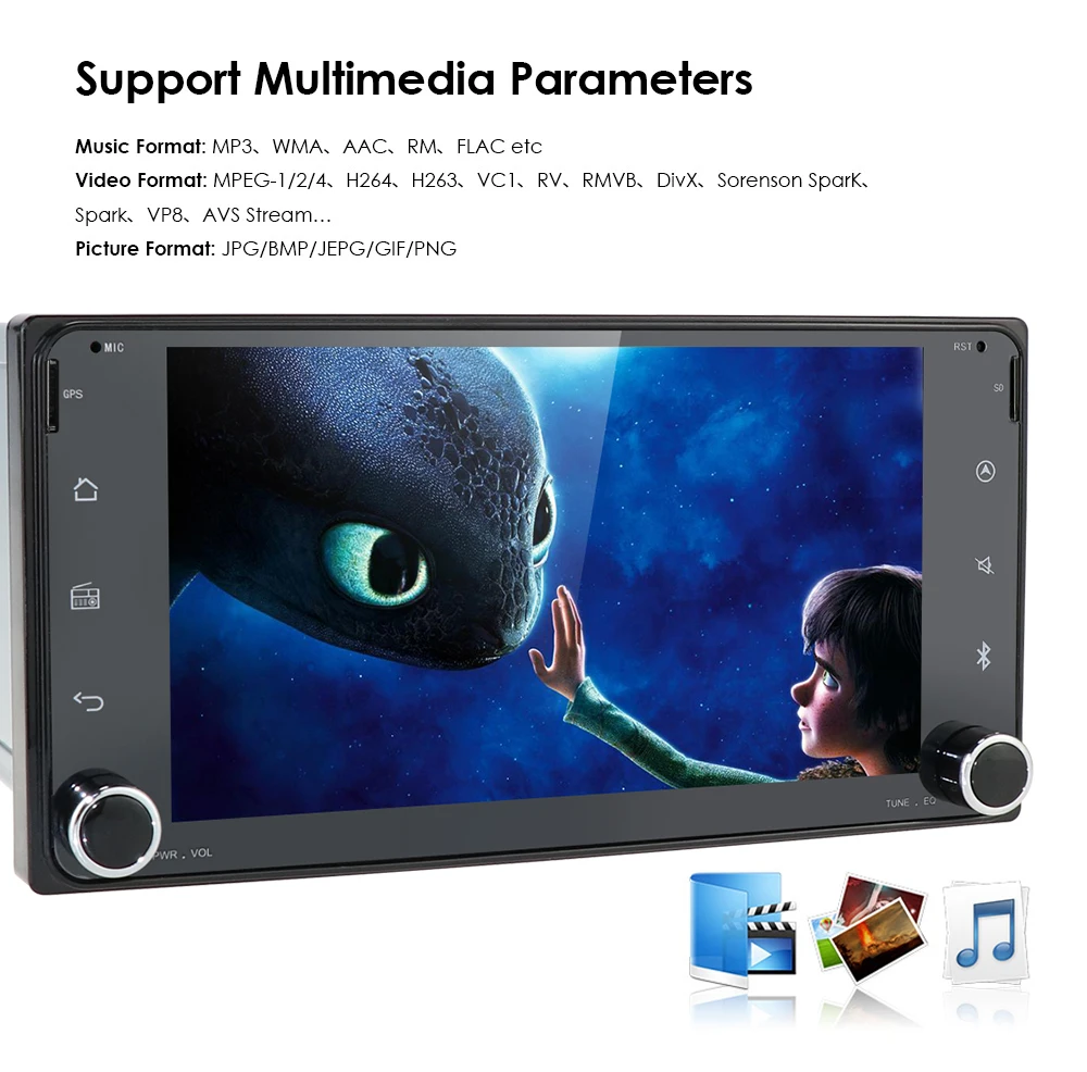 Perfect 7"Android9.0 Car DVD Player for Toyota Hilux Corolla Camry Prado RAV4 Octa-Core WIFI 4G RAM+64G ROM Bluetooth+Free Rear Camera 22 Perfect 7"Android9.0 Car DVD Player for Toyota Hilux Corolla Camry Prado RAV4 Octa-Core WIFI 4G RAM+64G ROM Bluetooth+Free Rear Camera 22