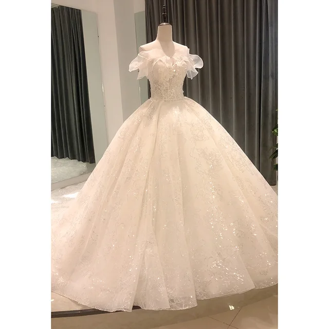 SL-8133 wedding vestidos de novia robe de mariée dresses lace civil princesa celebridad elegante vintage luxury brautkleide 2