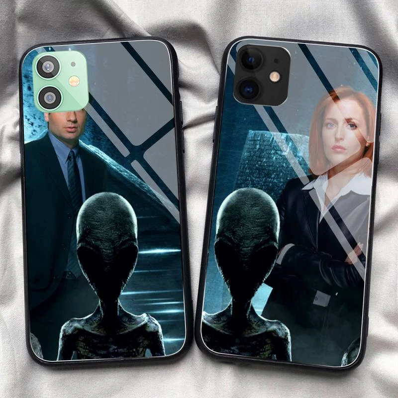 TV The X-Files Phone Case Tempered Glass For iPhone 11 Pro XR XS MAX 8 X 7 6S 6 Plus SE 2020 12 Pro Max Mini case iphone 6 case