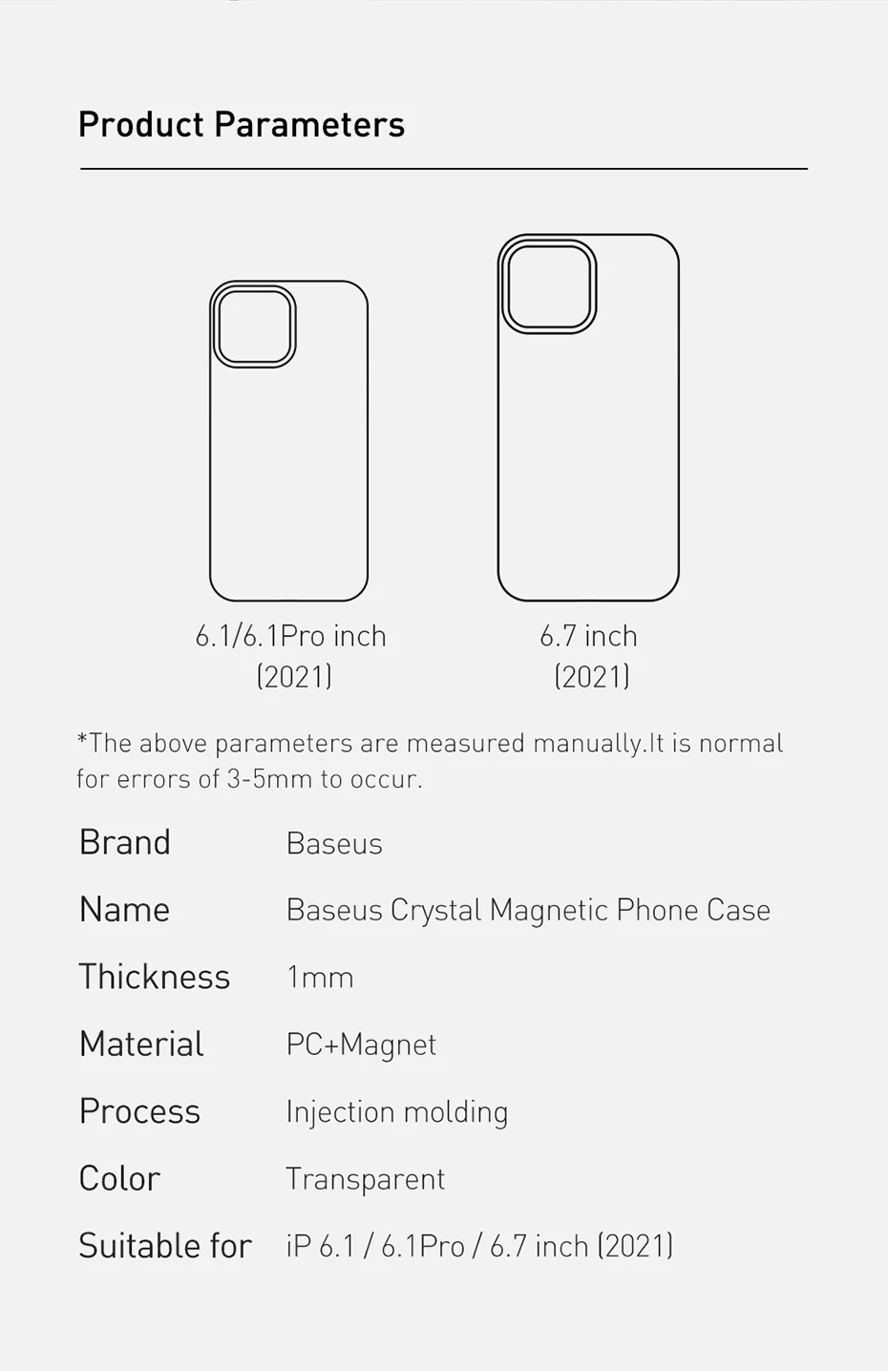 Baseus Magnetic Phone Case For iPhone 13 12 Pro Max Support Wireless Charging Back Case Transparent Protect Cover For iPhone2021 iphone 12 pro max portable charger