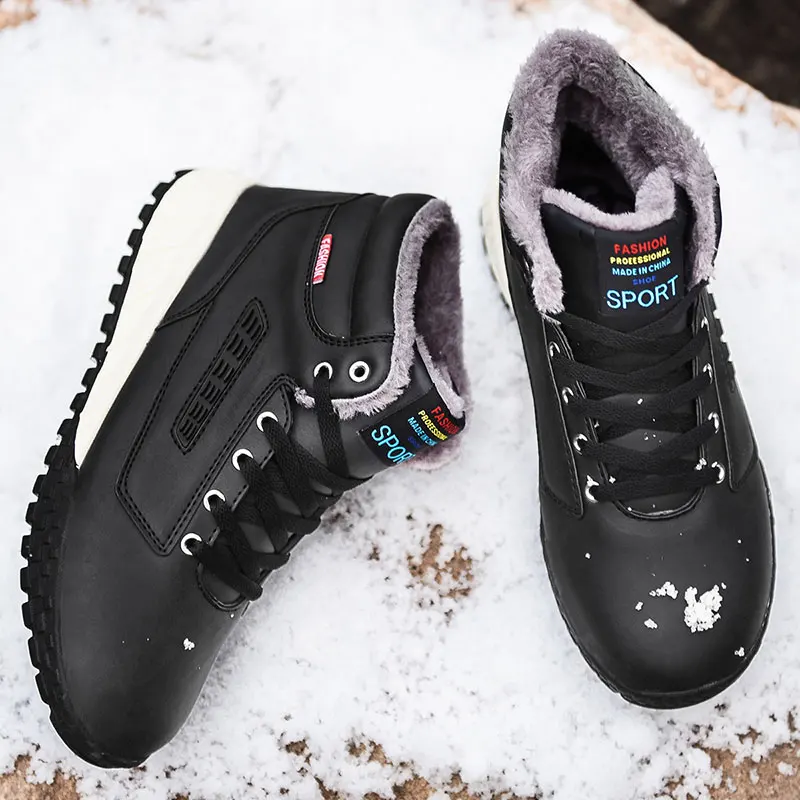 

Winter Men Boots Warm Boot with Velvet Male Waterproof Erkek Bot Casual Shoes High Quality Footwears Sneakers 48 Bota Masculina