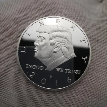 

2016 Donald Trump 999 Silver Plated Coin Commemorative President of The Unite States Eagle Coins Drop Shipping