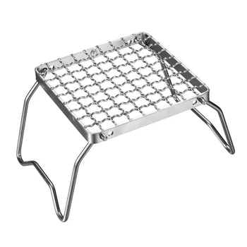 

With Storage Bag Barbecue Tool Picnic Heavy Duty Accessories Grate Encrypted For Camping Folding Grill Stainless Steel Outdoor