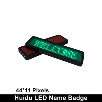 

Single Green Huidu Rechargeable Led Name Badge Sign Smd Programmable Scrolling Tag Aliexpress Online Shop