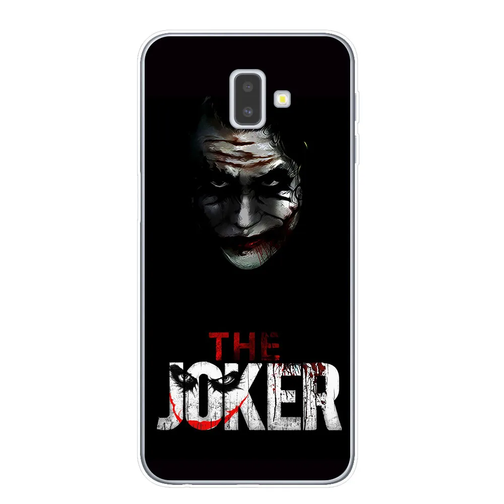 Joker из фильма ужасов «надевать счастливого лица мягкий TPU чехол для samsung J3 J5 J7 J4 J6 плюс Примечание 10 Pro Прозрачный чехол для телефона