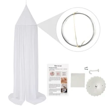 94.5in детская кровать, палатка, балдахин из хлопка, балдахин, балдахин, детские постельные принадлежности, висячая игра, Durible противомоскитная сетка для детей