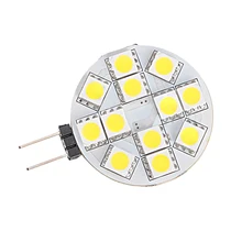 3X G4 12 SMD 5050 светодиодный теплый белый RC морской светильник Camper Точечный светильник 2W