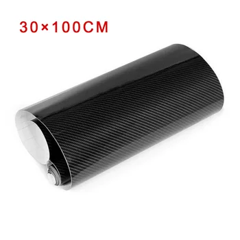 

30*100CM 7D PVC Car Glossy Carbon Fiber Decal Vinyl Film Interior Wrap Stickers Car Interior Exterior Styling Accessories
