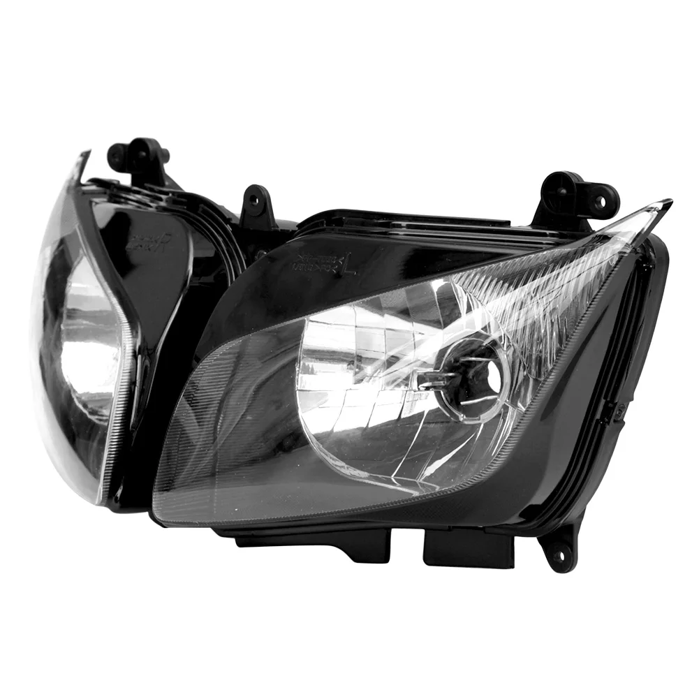 Передние фары для мотоцикла для Yamaha Fazer FZ1 2006 2007 2008, освещение лампа замена огней, черный Цвет