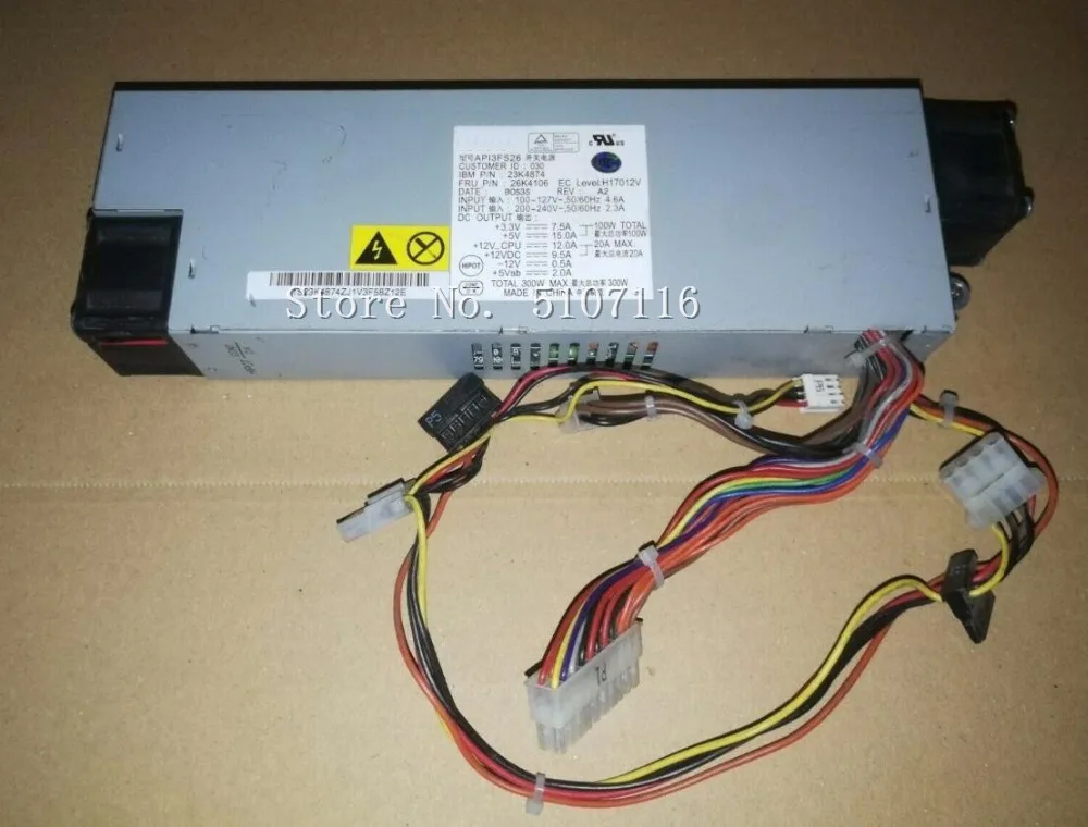 Для X306 API3FS26 26K4106 23K4874 300W блок питания будет полностью испытания перед отправкой