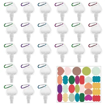 

24PCS 1.7oz Travel Bottles Fashion Empty Refillable Hand Sanitizer Spray Bottles Containers with for Traveling Business Trip