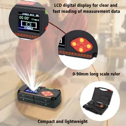 Портативный ЖК-дисплей двухосевой угловой линейка цифровой уровень инклинометр 0,1 ° точность с usb-кабелем и встроенной литиевой батареей