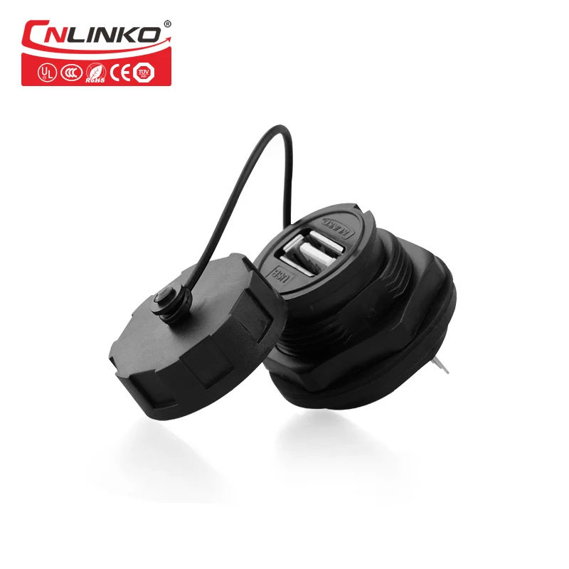 Cnlinko USB A женский передний боковой и задний 4 контактный разъем для Пайки PCB