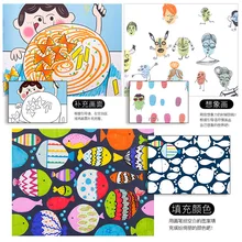 Merlot граффити супер забавная книга для рисования детская книга для каллиграфии тетрадь для упражнений. 34